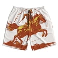 thumbnail image 5 of Goofa Vintage Cowboy On A Bronco Horse Printed Mens Swim Trunks Summer Quick Dry Short Beach Swimwear Bathing Suits-Large, 5 of 9
