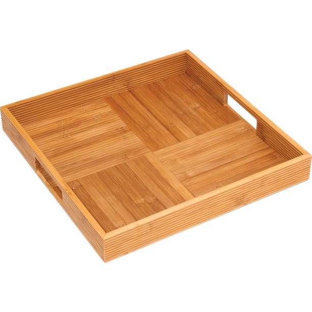 Lipper International Bamboo CrissCross Serving Tray