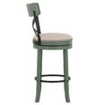 thumbnail image 5 of Furniture of America Zaren Wood Swivel Barstool-Set of 2, Green, 29-in, 5 of 7