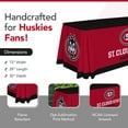 thumbnail image 2 of St. Cloud State Huskies 6' College Sports Printed Table Throw - NCAA Licensed - Polyester Draped - School Tablecloth (Red, White, Black), 2 of 5