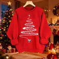 thumbnail image 2 of Rutainlusire Womens Fashion Casual Cute Christmas Sweatshirts 2025 Women Christmas Printed Fashionable Loose Casual Long Sleeved Top Regular Sleeve Hoodless Sweatshirt, 2 of 6