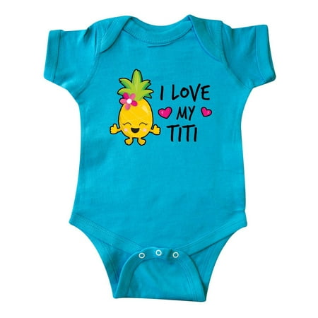 

Inktastic I Love My Titi with Pineapple Gift Baby Girl Bodysuit