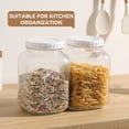 thumbnail image 2 of Novelinks 1 Gallon Glass Storage Jar with Wide Mouth Airtight Plastic Lid, Large Clear Container for Dry Goods, Fermentation, Canning, Pantry,2 pack, 2 of 9