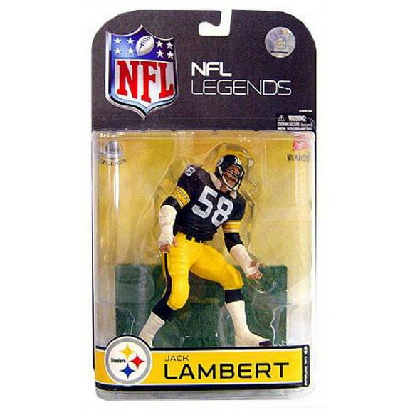 Jack Lambert Action Figure Black Face Mask NFL Pittsburgh Steelers
