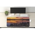 thumbnail image 2 of Landscape Computer Mouse Pad, Usa Missouri Kansas City Scenery of a Sunset Lake Nature Camping Themed Art Photo, Rectangle Non-Slip Rubber Mousepad X-Large, 35" x 15", Multicolor, by Ambesonne, 2 of 2