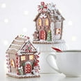 thumbnail image 2 of Raz Imports Kringle Candy Co. 5.5" Lighted Gingerbread House, Assortment of 2, 2 of 2