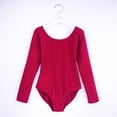 thumbnail image 4 of Sexy Low Back Gymnastics/Ballet Leotard Adult Girls Women Ladies Cotton Long Sleeve Ballet Dance Leotard Bodysuit Slim (Black Short Sleeve,S    155 to 160cm), 4 of 7
