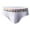 White, variant on JUUYY Bikini Men Brief Underwear Comfort Soft Cotton Briefs Low Rise Underwear Moisture Wicking Breathable Blue L