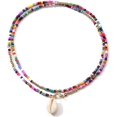 thumbnail image 1 of HSHDLDF Collier Coquillage Puka pour Femmes Hommes Collier Surfeur Coquillage Cordon Collier Collier Ras du Cou Perles Colorées Collier Ajustable Été Boho Hawaii Boucle Perle Collier Bijoux Coquillage Naturel, 1 of 6