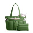 thumbnail image 1 of Bolsa de mano TopDesign Puffy para mujer con portavasos y compartimento para portátil, bolsa de cosm, 1 of 8
