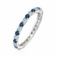 thumbnail image 2 of Sterling Silver 925 Swiss Blue Topaz,Blue Sapphire Ring, 2 of 6