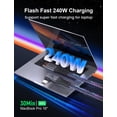 thumbnail image 2 of Cable Thunderbolt 4 XAOSUN USB C a USB C de 240 W, 1,4 m, 90°, 2 of 6