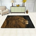 thumbnail image 2 of XMXT Non-Slip Area Rug, Lion Mane Hair Painting Polyester Rugs for Living Room, 72 x 48 inches Black, 2 of 9