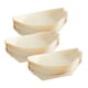 thumbnail image 4 of 50 bandejas de madera con forma de barco, desechables, para servir comida, sushi, platos y vajilla. 19cmx10cm, 4 of 9