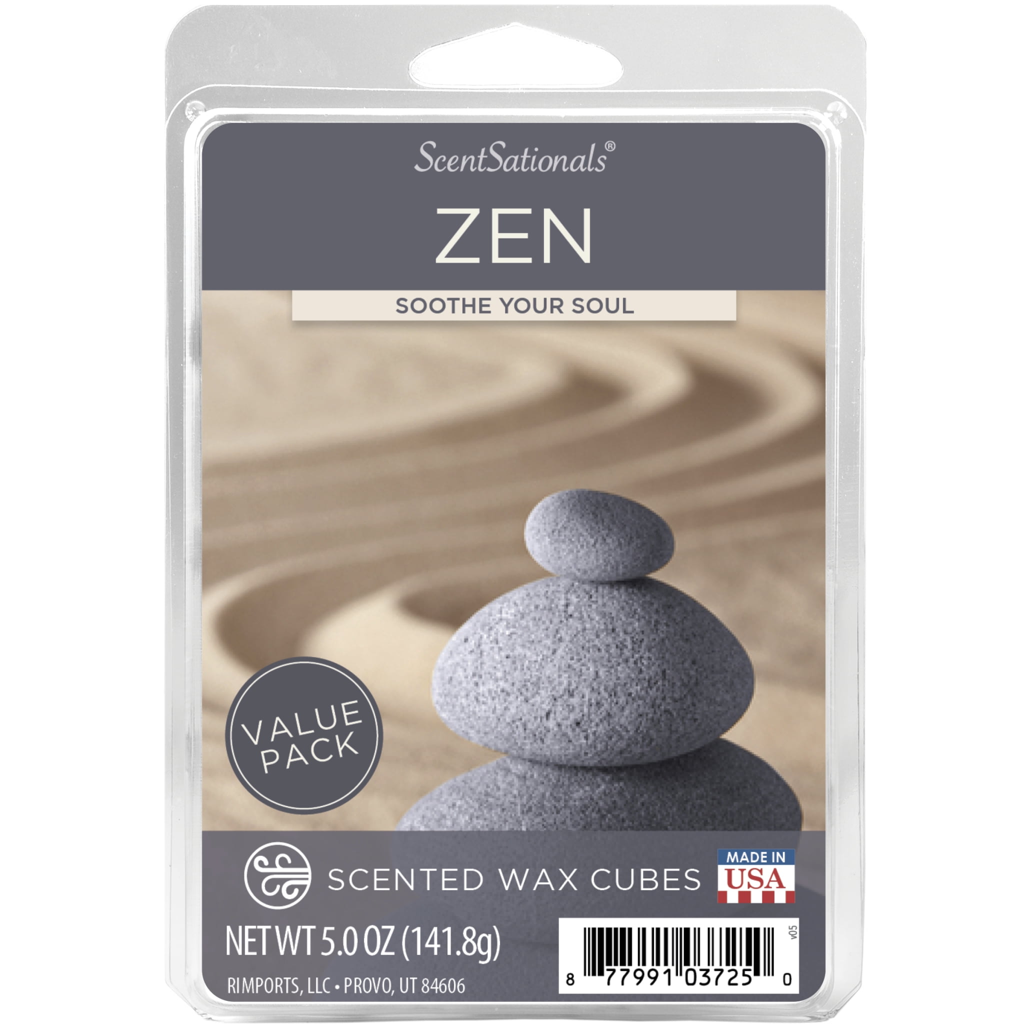 Zen Scented Wax Melts, ScentSationals, 5 oz (Value Size)