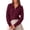 Burgundy, variant on PRETTYGARDEN Women's Cable Knit Cropped Cardigan Sweaters Oversized Sweater, Long Sleeve Zip Up Jacket, Collared Neck, Ribbed Hem, Cozy Soft Casual Wear, Fall Clothes Winter Outerwear