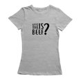 thumbnail image 1 of Où Est le Bœuf Citation Graphique T-shirt de Sport pour Femmes Gris, 1 of 1
