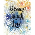 thumbnail image 2 of Gango Home Decor Modern Dream Laugh Love & Life is Beautiful by Amy Frazer (Ready to Hang); Two 11x14in Black Framed Prints, 2 of 5