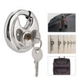 thumbnail image 1 of Domqga Stainless Steel Round shape Padlock Key for Outdoor Warehouse Fences Cabinet Locks, Padlock, Padlock for Cabinet, 1 of 1