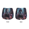 thumbnail image 3 of KLL Urban Mechanical Dragon Pattern Shorts Women,Athletic Shorts High Waisted Running Shorts Pocket Sporty Short Gym Elastic Workout Shorts-Large, 3 of 7