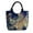 Blue, variant on Odeerbi Tote Bag for Women 2025 New Wind Embroidered Bag Canvas Peahen Embroidery Middle-aged Shoulder Portable Package Red