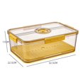 thumbnail image 2 of Square Refrigerator Storage Box Reusable Plastic Kitchen Fresh Keeping Case, 2 of 4
