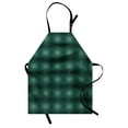 thumbnail image 1 of Baroque Apron, Monochrome Style Natural Streaks Drawn by Hand, Unisex Kitchen Bib with Adjustable Neck for Cooking Gardening, Adult Size, Hunter Green Mint Green, by Ambesonne, 1 of 4