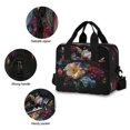 thumbnail image 5 of 10L Tote Insulated Reusable Lunch Bag With Adjustable Strap Flowers in The Dark, 5 of 6