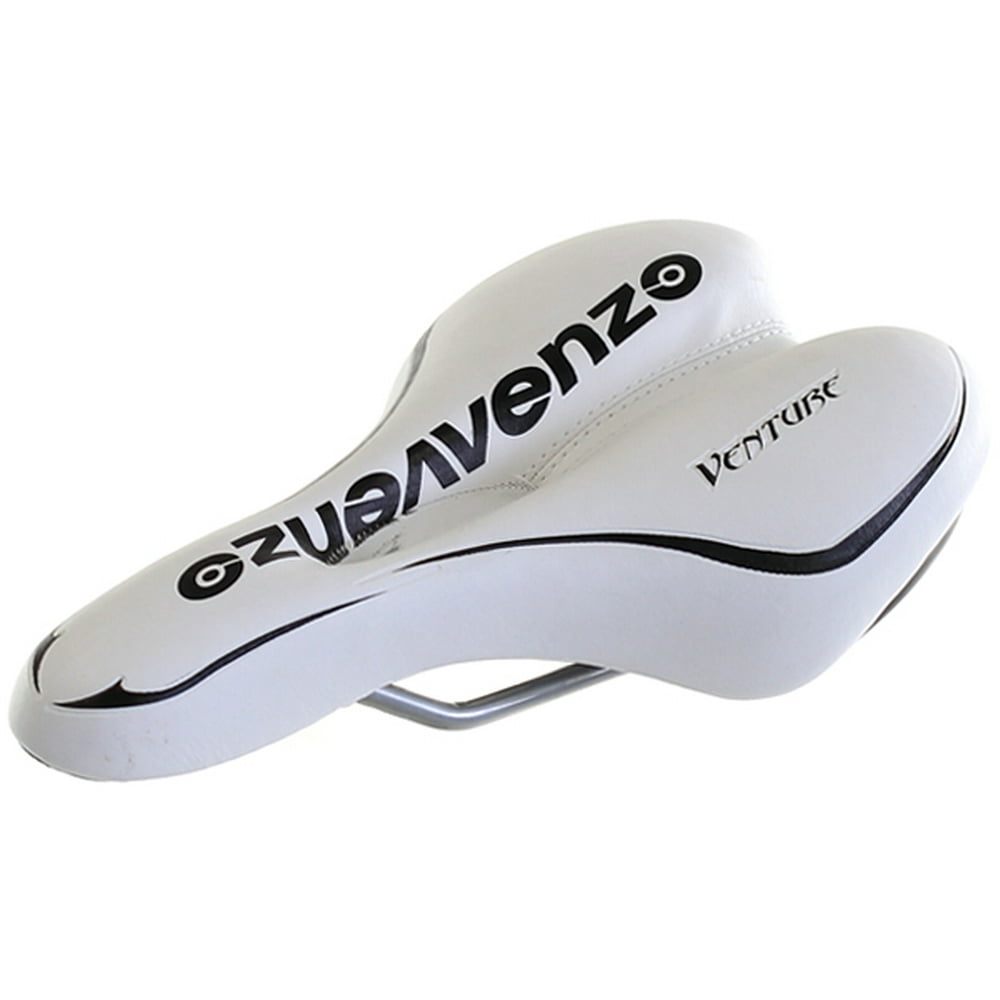 Extra Soft Road MTB Bike Bicycle Saddle Seat White Big