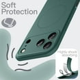 thumbnail image 4 of JETech Magnetic Silicone Case for iPhone 17 Pro Max 6.9-Inch, Compatible with MagSafe, Silky Soft Touch, Shock Absorbing Phone Cover with Camera Lens Protection (Midnight Green), 4 of 6