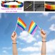 thumbnail image 4 of 10 piezas de pulseras de arcoíris del orgullo LGBT trenzadas a mano con cordón de la amistad, 4 of 5