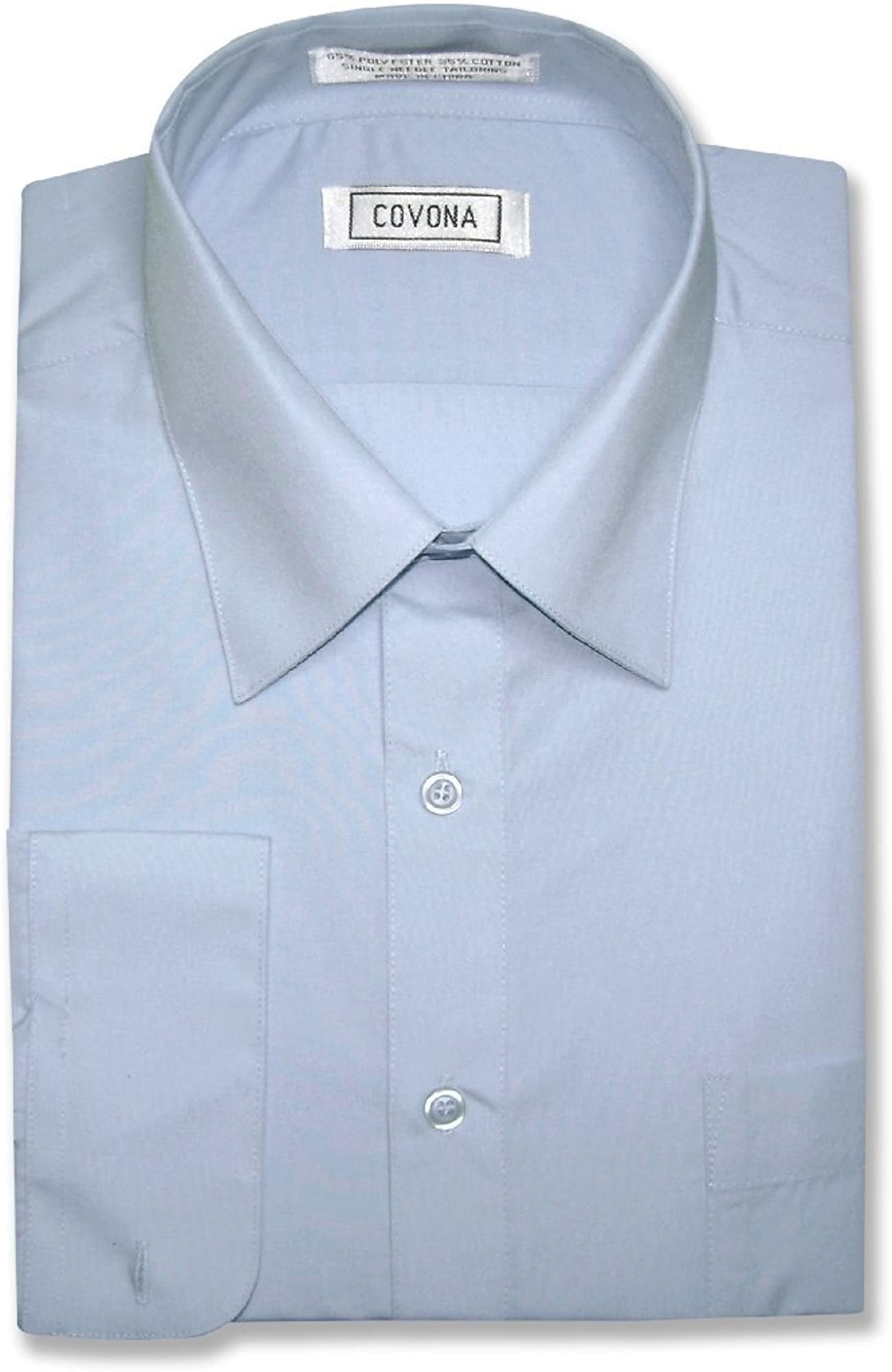 Mens Powder Blue Dress Shirt w 
