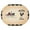 White-17, variant on Outdoor Oval Waterproof Farmhouse and Chickens Tablecloth with Umbrella Hole and Zipper,Reusable Indoor/Outdoor Durable Table Cover for Patio, Party, Picnic 54 X 72 Inch
