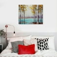 thumbnail image 4 of JEUXUS Aspen Tree Canvas Wall Arts - Abstract Forest Painting with Textured - Modern Landscape Pictures for Living Room Bedroom Bathroom Decor, 4 of 4