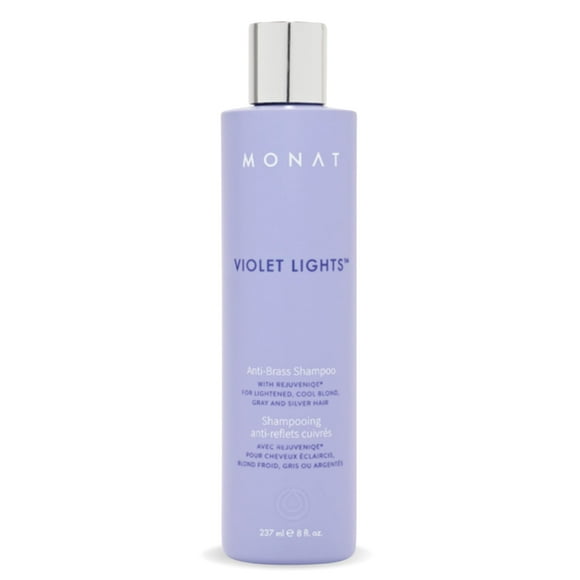 MONAT Violet Lights Anti-Brass Shampoo – Subtly Illuminates Hair – Advanced Toning Formula – Vibra