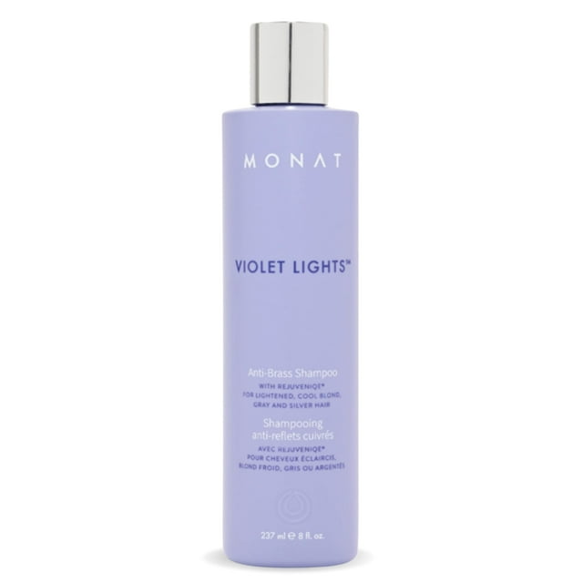 MONAT Violet Lights Anti-Brass Shampoo – Subtly Illuminates Hair – Advanced Toning Formula – Vibra