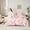 Pink White Brown, variant on Western Cowgirl Boots Hats Bedding Comforter Set 7-Piece for Female Girls,Old Fashion Disco Ball King Bedding Sets,Kawaii Pink Bow Cherry Ultra Soft Bed Sheets,Breathable Home Decor