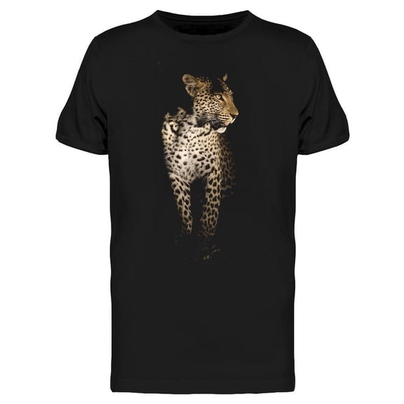 Leopard Looking At Side Tee Men's -Image by Shutterstock