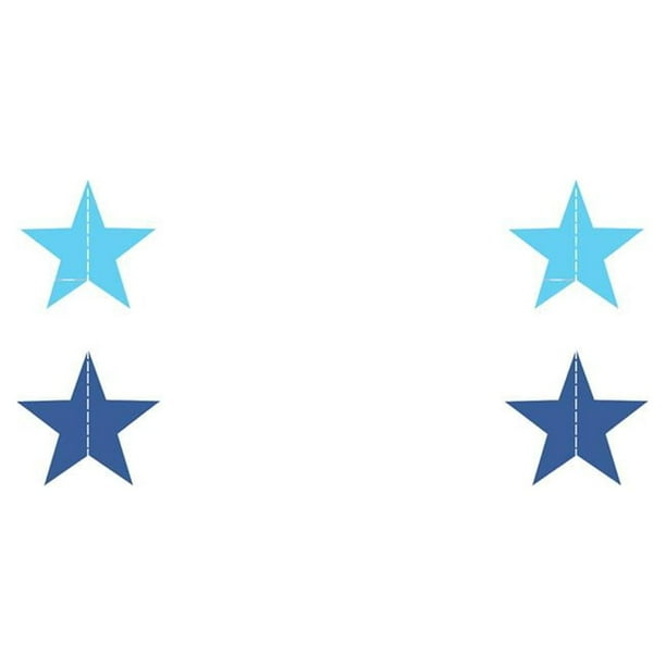 Injueey 1 Juego de decoraciones para fiestas, interesante, delicado, colgante, creativo, interior, hogar, estrellas, accesorios de estrellas tipo 4 2Conjunto