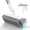 white, variant on JUANCHENG Double Sided Stiff Bristle Scrub Brush 180 Degree Rotating Head 120 cm Handle