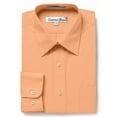 thumbnail image 2 of Gentlemens Collection Men's Regular Fit Long Sleeve Solid Dress Shirt,Peach,14.5 inches Neck 32/33 inches Sleeve, 2 of 4