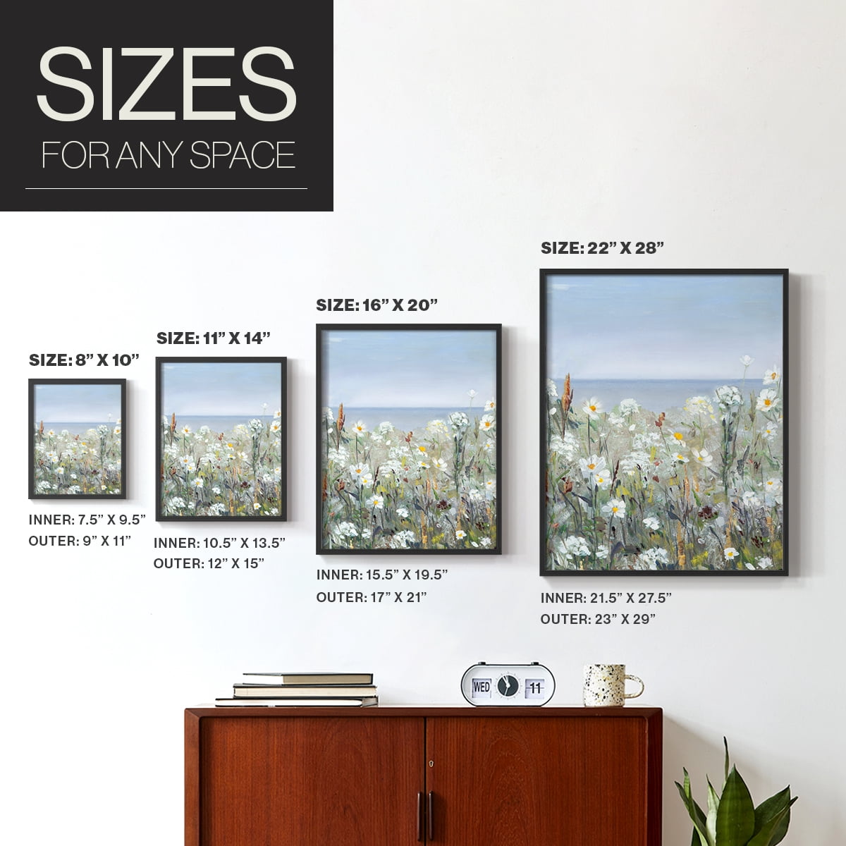 Wild Sea Breeze I Framed Print in Black Solid Wood 16 x 20 Framed Print