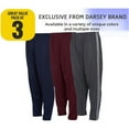 thumbnail image 3 of DARESAY Mens Closed Athletic Pants With Draw Cord And Pockets (Pack of 3), 3 of 6