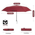thumbnail image 3 of G4Free Travel Umbrella Compact Ultralight UPF 50+ UV Protection Carbon Fiber Super Slim Small Mini Umbrella, Weighs Only 4 oz, 3 of 8