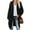Black, variant on Dellytop Womens Open Front Knit Cardigan Long Batwing Sleeve Sweater Coat
