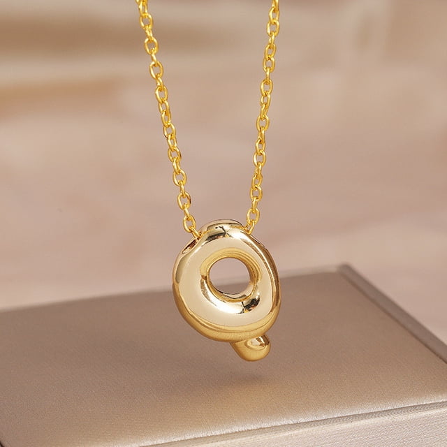 Collar para Mamá,Collar de Letra Inicial de Oro Joyería de Aleación Personalizada para Ella,Regalo para el Aniversario Del Cumpleaños de la Madre,Collar Inicial de Oro,,