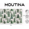 thumbnail image 7 of Christmas Placemats Set of 4, 12x18 Inch Green Merry Christmas Pine Trees Heat-Resistant Place Mats, Seasonal Winter Table Decors for Farmhouse Kitchen Dining Xmas Holiday Party, 7 of 7