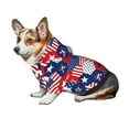 thumbnail image 7 of Honeii American Stars2 Print Small Dog Hoodies Pet Hooded Sweatshirts Fall Winter Puppy Cat Sweaters Warm Clothes for Small Dogs Outfits Costume-X-Small, 7 of 7