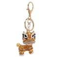 thumbnail image 3 of Gymnture Golden Lion Dance Keychain Rhinestone Pendant Car Keyring, 3 of 10