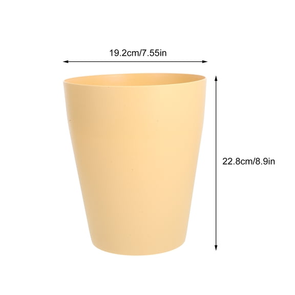 OFFIGAM 3-Pack Small Plastic Trash Bins, Compact Waste Containers in Mixed Colors for Home, Office, Desk, and Bathroom Use